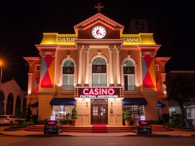Auditorium stage during a cultural performance